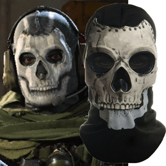COD:MW2 Ghost Skull Ghost Simon Riley Face War Game Cosplay Mask -  AliExpress